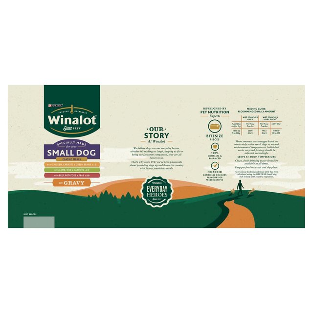 Winalot Meaty Chunks Small Dog Mixed in Gravy Wet Dog Food 40 x 100g GOODS M&S