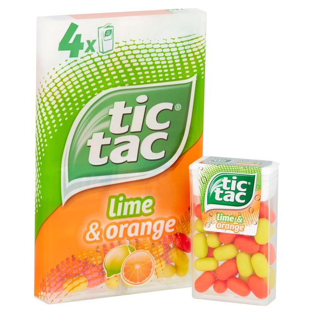 Tic Tac Lime & Orange 4 x 18g GOODS M&S