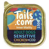 Tails.com Inner Vitality Sensitive Grain Free Dog Wet Food Chicken & Cod   150g GOODS M&S
