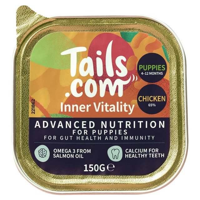 Tails.com Inner Vitality Puppy Dog Wet Food Chicken 150g GOODS M&S