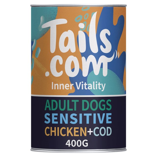 Tails.com Inner Vitality Sensitive Grain Free Dog Wet Food Chicken & Cod 400g GOODS M&S