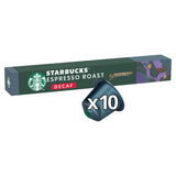 Starbucks by Nespresso Decaf Espresso Coffee x10 Pods, 10 Drinks All coffee Sainsburys