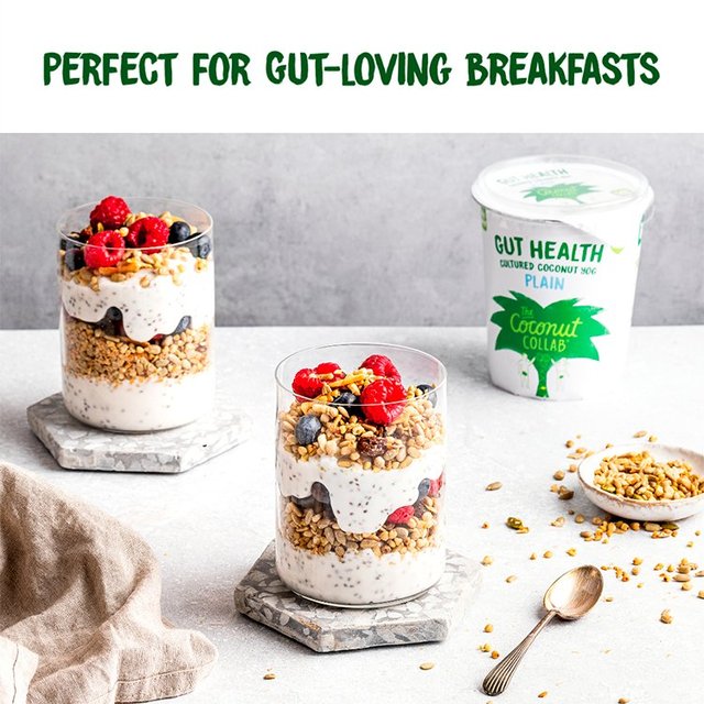 The Coconut Collab Gut Health Plain Cultured Coconut Yoghurt   350g GOODS M&S