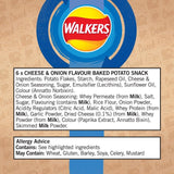 Walkers Baked Cheese & Onion Multipack Snacks 6 per pack GOODS M&S