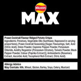 Walkers Max Strong Fiery Prawn Cocktail Sharing Bag Crisps 140g GOODS M&S