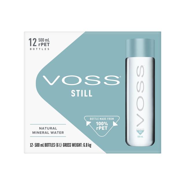VOSS Still Artesian Water rPET Bottle 12 x 500ml GOODS M&S