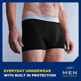 Tena Men Washable Incontinence Boxer Black Size Large GOODS M&S
