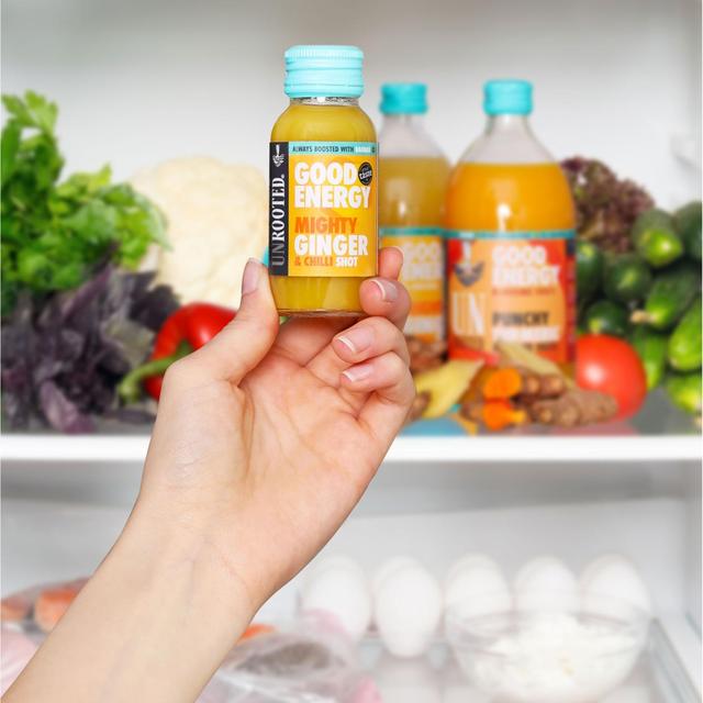 Unrooted Good Energy Mighty Ginger & Chilli Shot 60ml GOODS M&S
