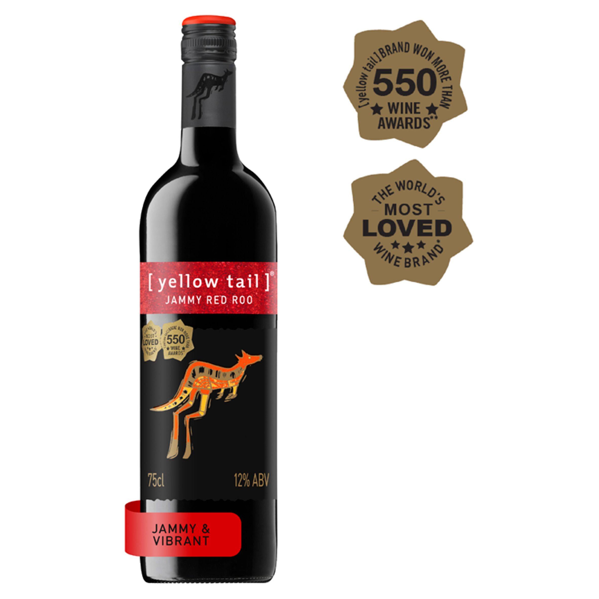 Yellow Tail Jammy Red Roo 75cl All red wine Sainsburys