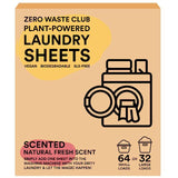 Zero Waste Club Detergent Sheets Plastic Free - Scented 64 per pack GOODS M&S