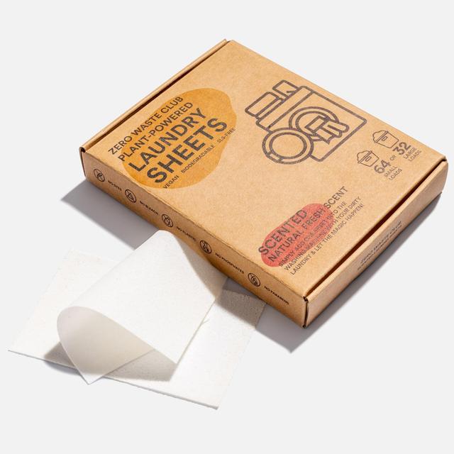 Zero Waste Club Detergent Sheets Plastic Free - Scented 64 per pack GOODS M&S