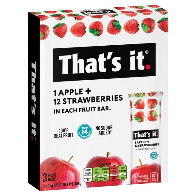 That's it. Apple Strawberry 3 x 35g GOODS M&S
