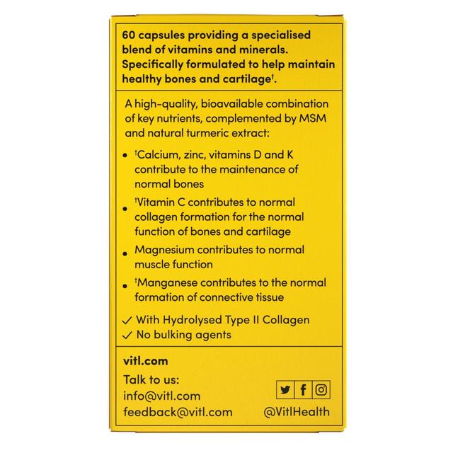 Vitl Bone & Joint Capsules 60 per pack GOODS M&S