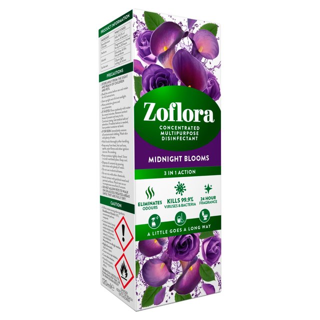 Zoflora Midnight Blooms Concentrated Disinfectant   120ml GOODS M&S