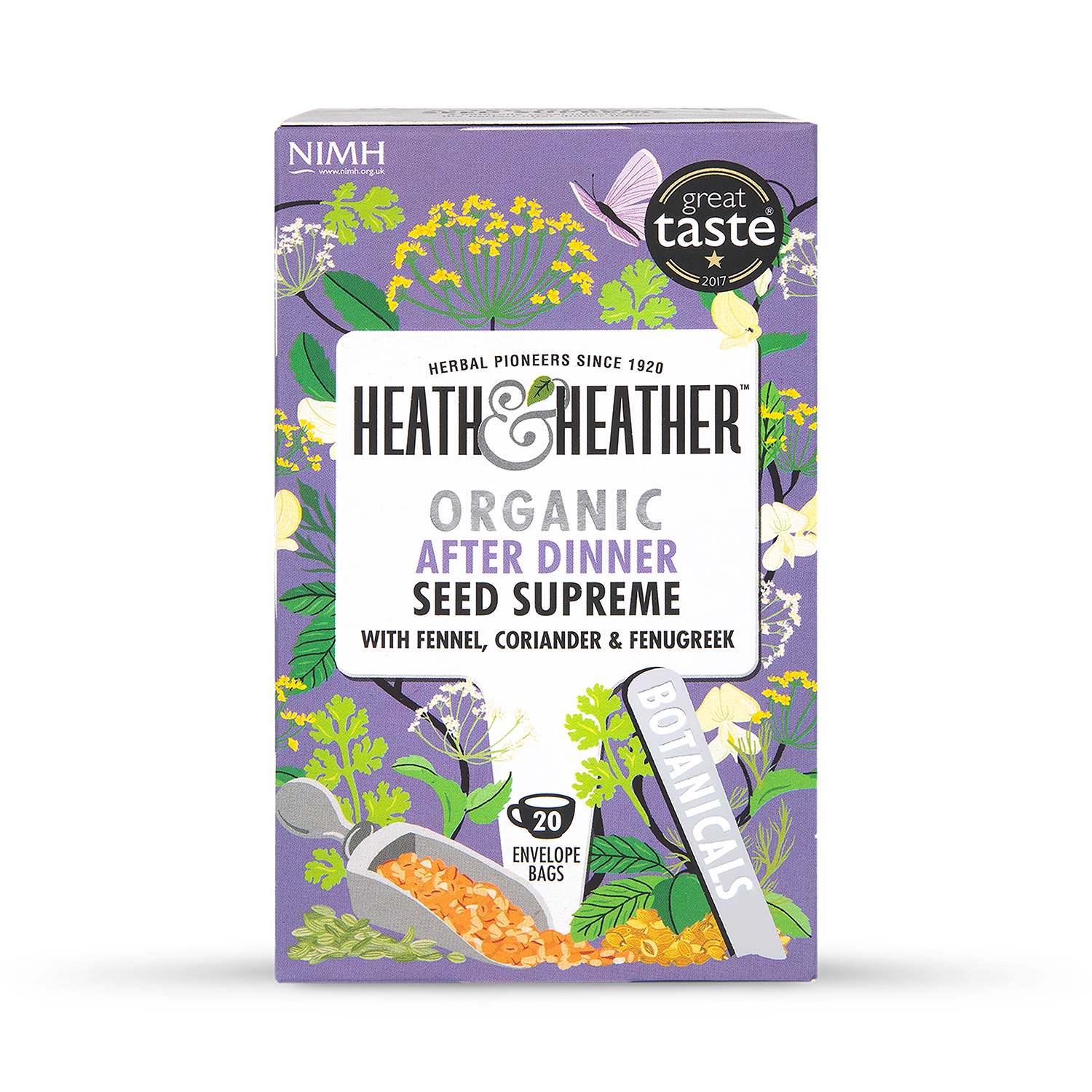 Heath & Heather Organic After Dinner Super Seeds 20 Tea Bags - 998338