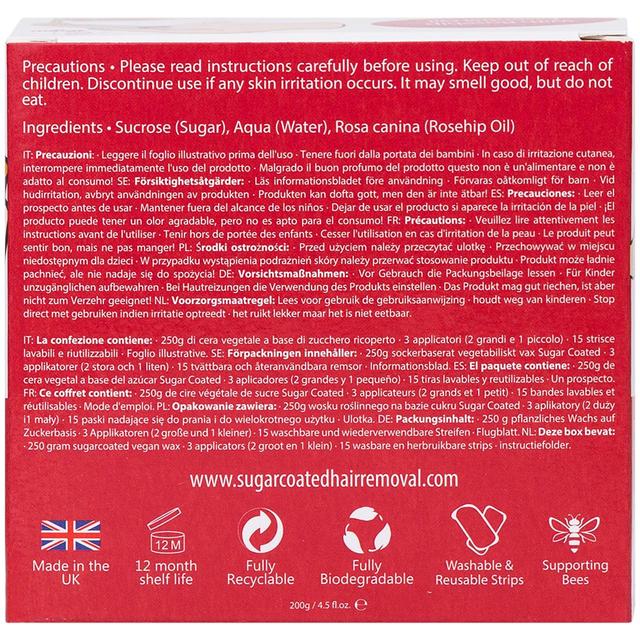 Sugar Coated Leg Hair Removal Kit With Rosehip 200ml GOODS M&S