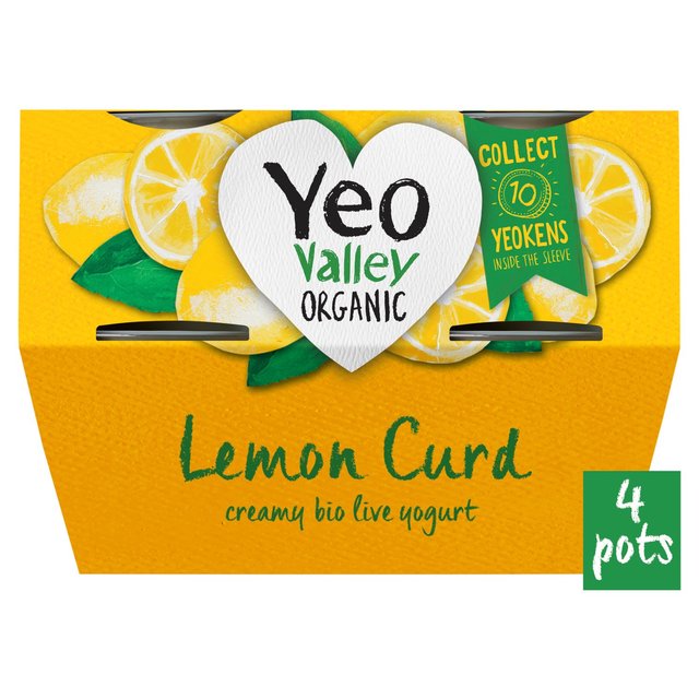 Yeo Valley Organic Lemon Curd Yoghurt 4 x 110g GOODS M&S