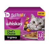 Whiskas 1+ Cat Pouches Tasty Chef mix with Veg in Gravy 12 x 85g GOODS M&S