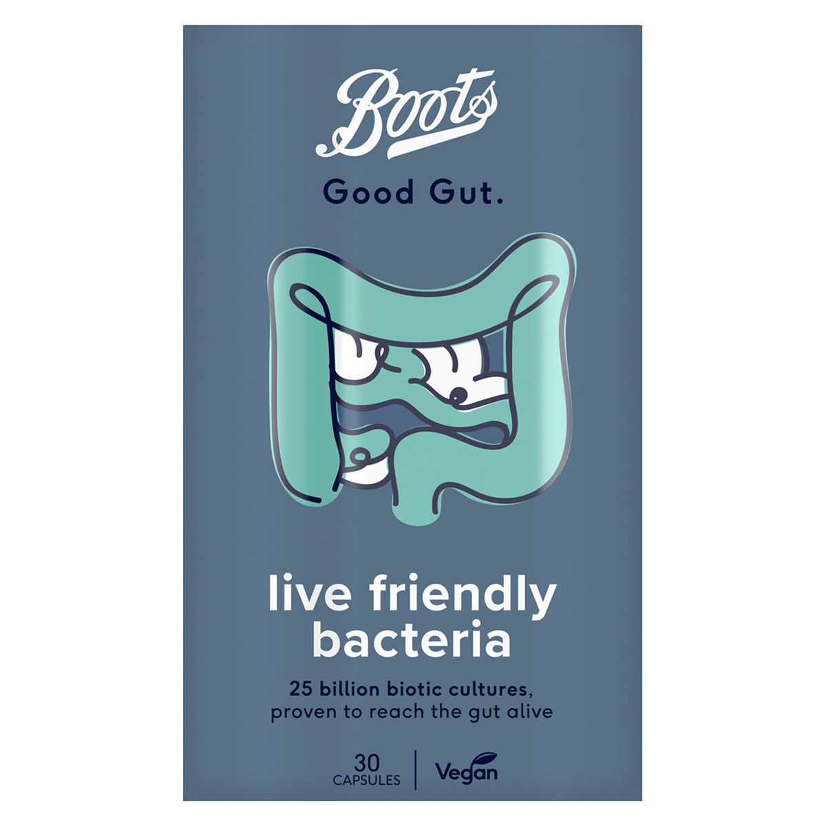 Boots Good Gut Live Friendly Bacteria 30 Capsules - McGrocer