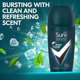 Sure Men Antiperspirant Deo Roll On Nonstop Invis Ice 50ml GOODS Superdrug