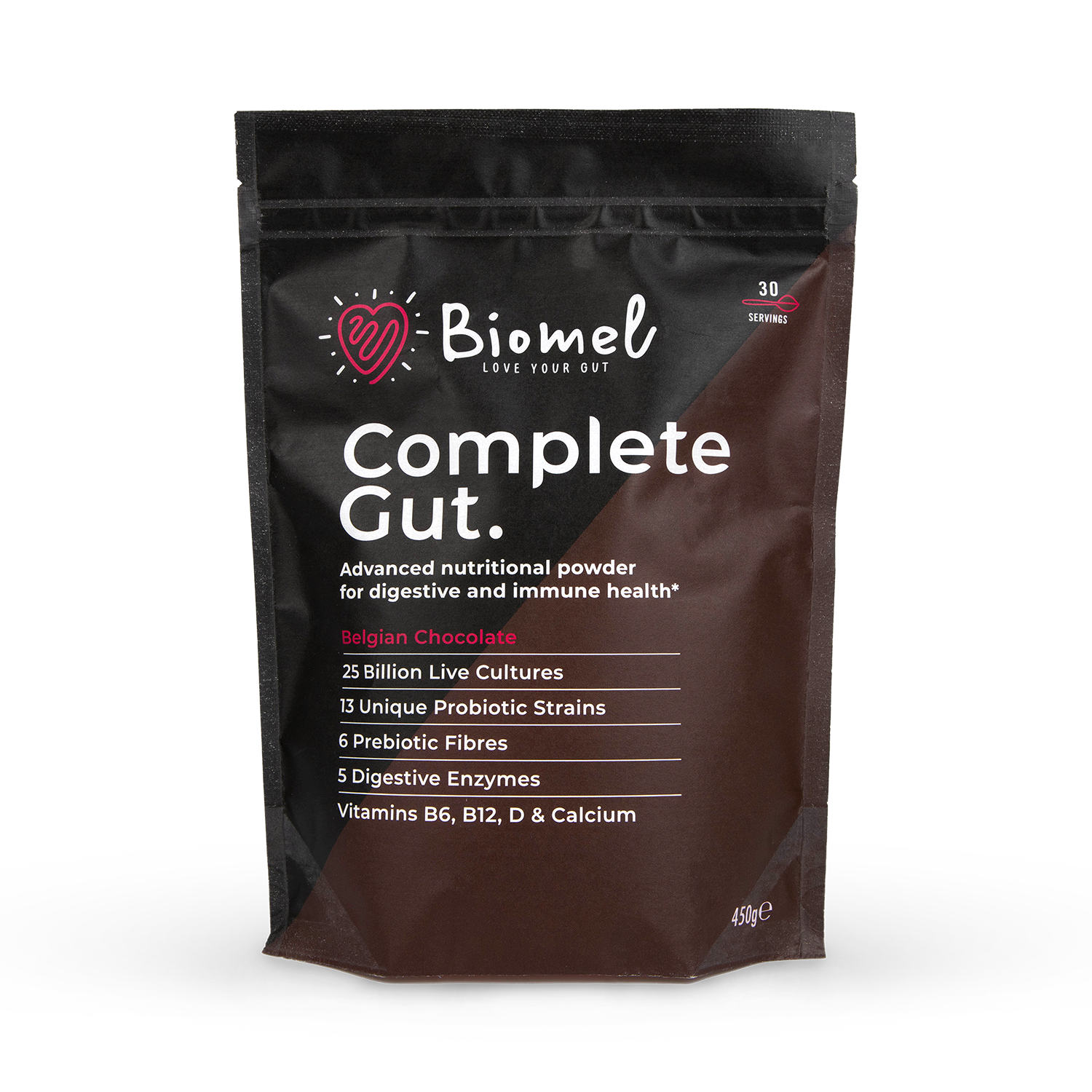 Biomel Complete Gut Belgian Chocolate 450g - 998380