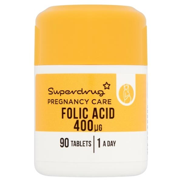 Superdrug Folic Acid - 90 Tablets GOODS Superdrug