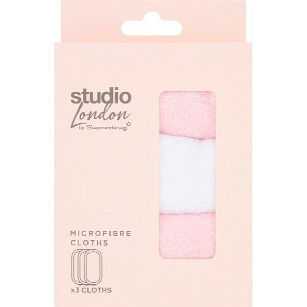 Superdrug Studio Microfibre Cloths 3pk GOODS Superdrug