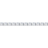 6.00ctw Round Brilliant Cut Diamond Tennis Bracelet, 18ct White Gold - McGrocer
