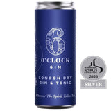 6 O'clock Gin London Dry Gin & Tonic 250ml - McGrocer