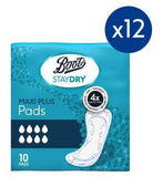 Staydry Maxi Plus Liners for Heavy Incontinence Bundle 12x 10 packs – 120 Pads GOODS Boots