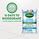 Zoflora Mountain Air Large Floor Wipes Pet Friendly 15 per pack GOODS M&S