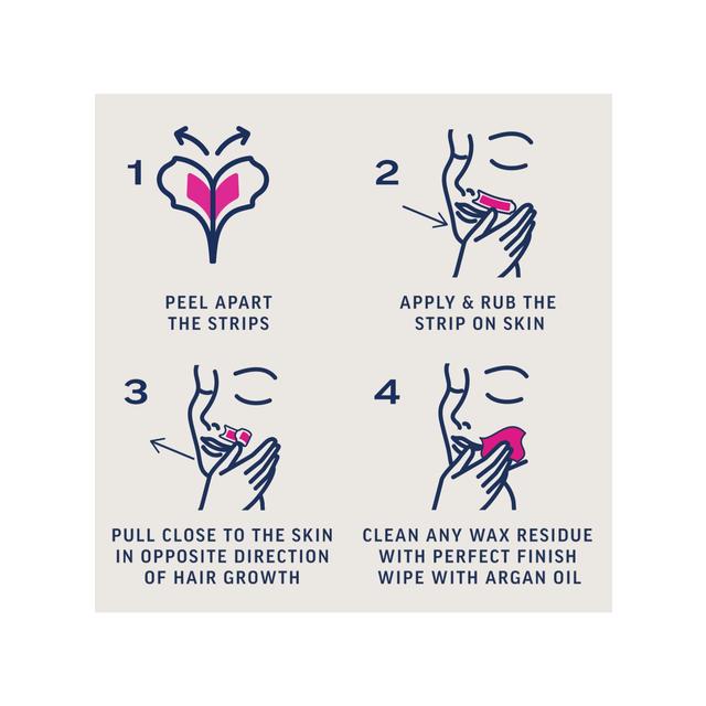 Veet Expert Wax Strips Face Sensitive Skin Hair Removal 20 per pack GOODS M&S