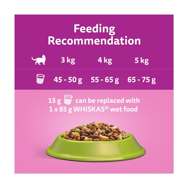 Whiskas Adult 1+ Cat Food Dry with Lamb 1.9kg GOODS M&S