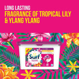 Surf Tropical Lily 3 in 1 Washing Liquid Capsules 18 Washes 18 per pack GOODS M&S