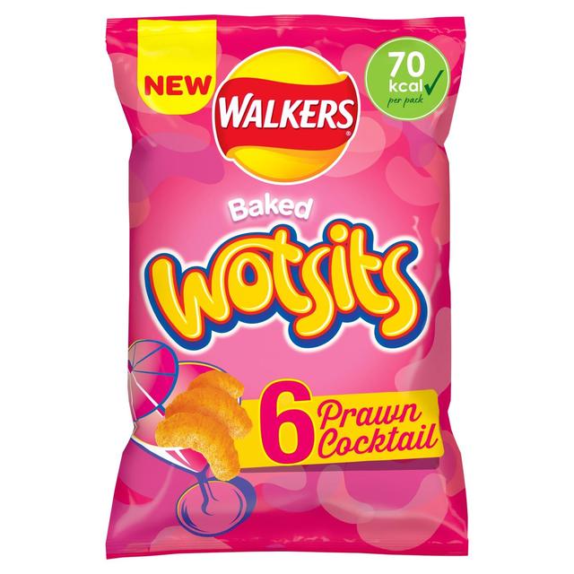 Walkers Wotsits Prawn Cocktail Multipack Snacks Crisps 6 per pack GOODS M&S