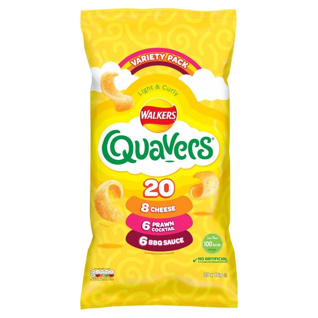 Walkers Quavers Variety Multipack Snacks Crisps 20 per pack GOODS M&S