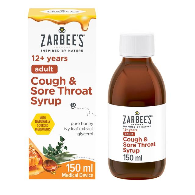 Zarbee's Adult Cough & Sore Throat Syrup 150ml GOODS M&S