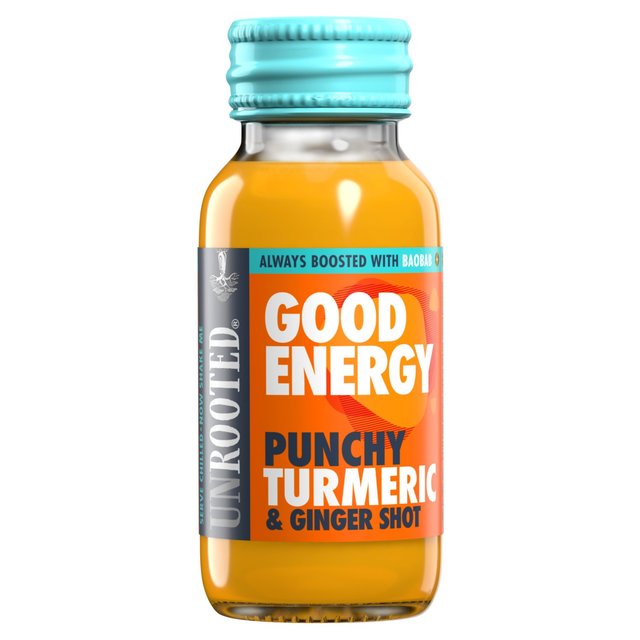 Unrooted Drinks Good Energy Punchy Turmeric & Ginger Single Shot 60ml GOODS M&S