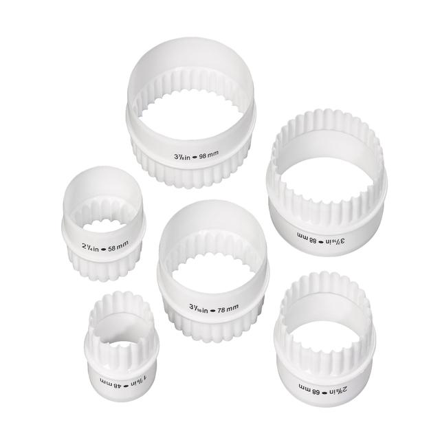 Tala 6 Reversible Round Crinkle Cutters 6 per pack GOODS M&S