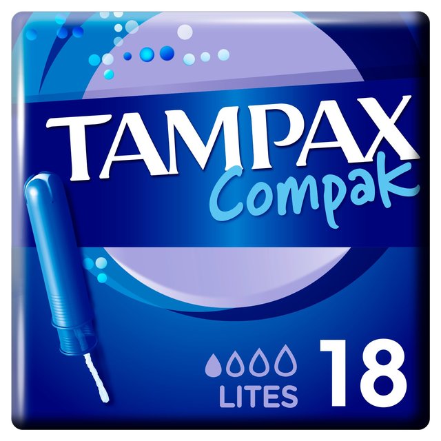 Tampax Compak Lites Applicator Tampons 18 per pack GOODS M&S