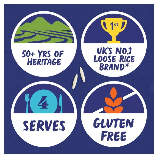 Tilda Boil in the Bag Pure Basmati Rice 4 x 62.5g GOODS M&S