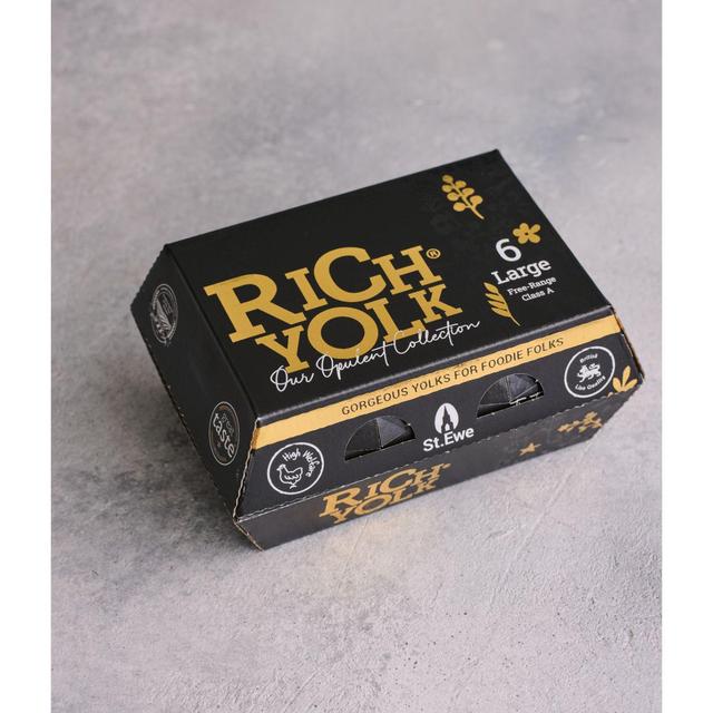 St Ewe Opulent Large Rich Yolk Free Range Eggs 6 per pack GOODS M&S