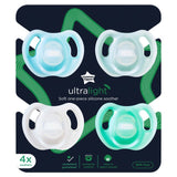 Tommee Tippee Ultra-Light Silicone Soother 0-6m 4 Pack Dummies Blue 4 per pack GOODS M&S