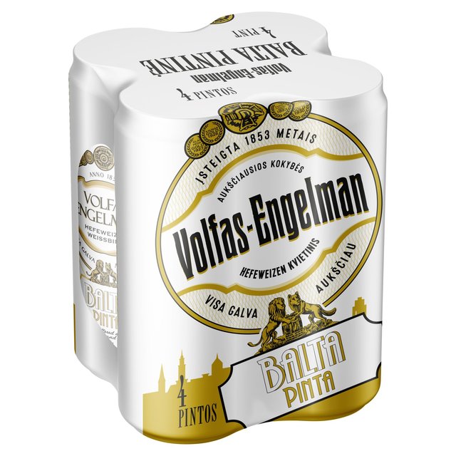 Volfas Engelman Balta Pinta Wheat Beer   4 x 568ml GOODS M&S