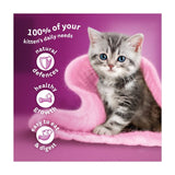 Whiskas Kitten 2-12mths Wet Cat Food Pouches Poultry Feasts in Jelly 40 x 85g GOODS M&S