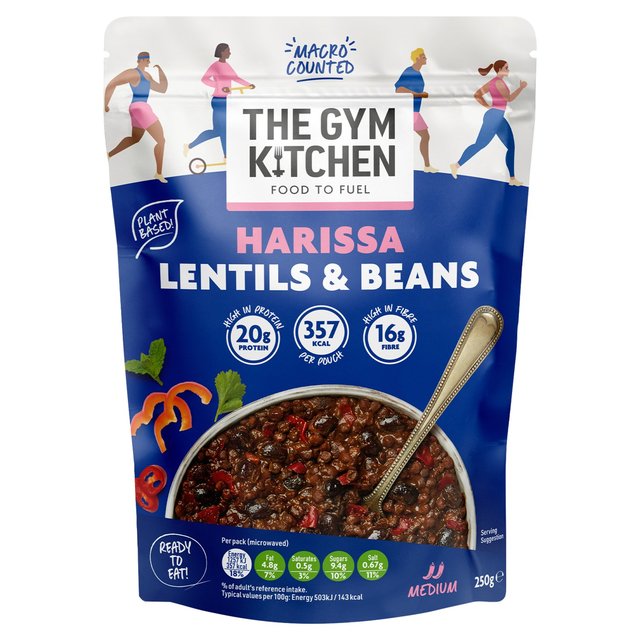 The Gym Kitchen Harissa Lentil & Beans 250g GOODS M&S