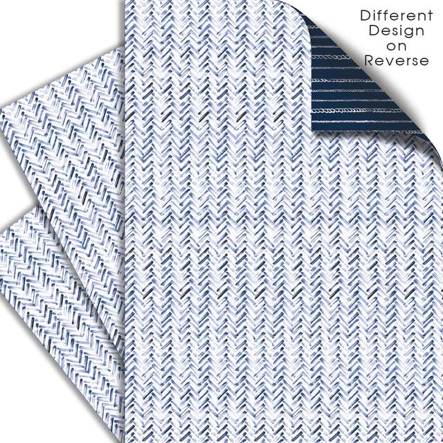 Yacht Club Double Sided Gift Wrap Sheets   3 per pack GOODS M&S