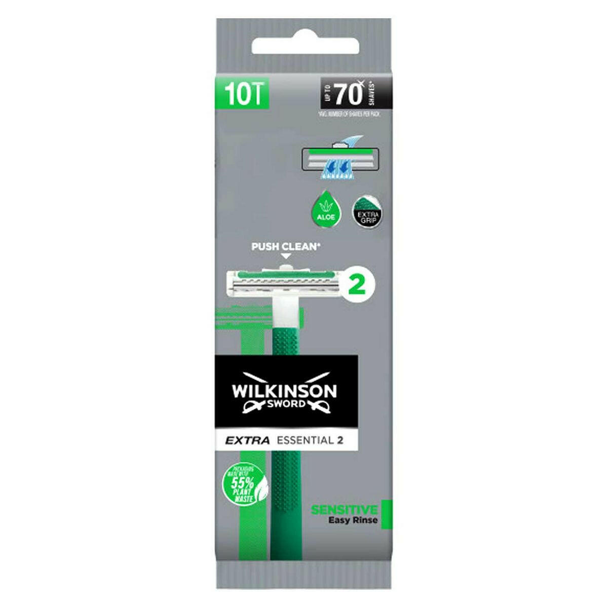 Wilkinson Sword Extra 2 Disposable Razors- Sensitive 10 Pack GOODS Boots