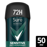 Sure Men Antiperspirant Deodorant Stick Nonstop Sensitive 50ml GOODS M&S