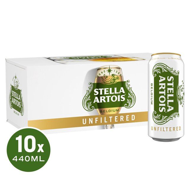 Stella Artois Unfiltered Beer   10 x 440ml GOODS M&S
